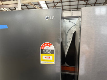 Factory second LG GB-W455MBL 420L Bottom Mount Fridge (Black) - Second Hand Appliances Geebung